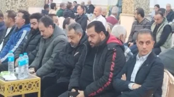 مجدى عبد الغنى وأحمد صالح يشاركان عزاء وفاة والدة وائل القبانى 1